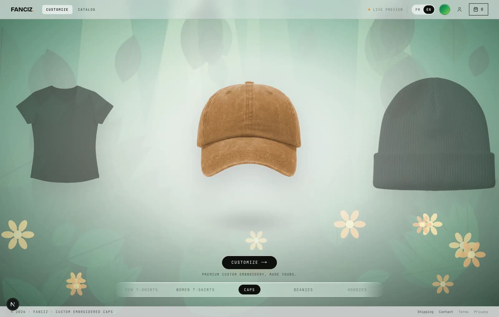 La boutique dans le thème d'identité Jungle